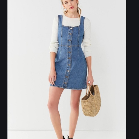 Denim Overalls Dress Urban Outfitters size M